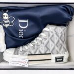 Giày Dior B23 High Top Gray CD Diamond Like Auth