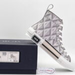 Giày Dior B23 High Top Gray CD Diamond Like Auth