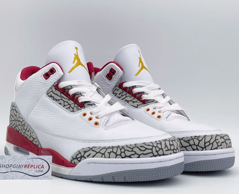 Giày Nike Air Jordan 3 Retro ‘Cardinal Red’ Like Auth