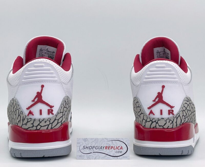 Giày Nike Air Jordan 3 Retro ‘Cardinal Red’ đỏ trắng