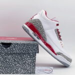Giày Nike Air Jordan 3 Retro ‘Cardinal Red’ đỏ trắng