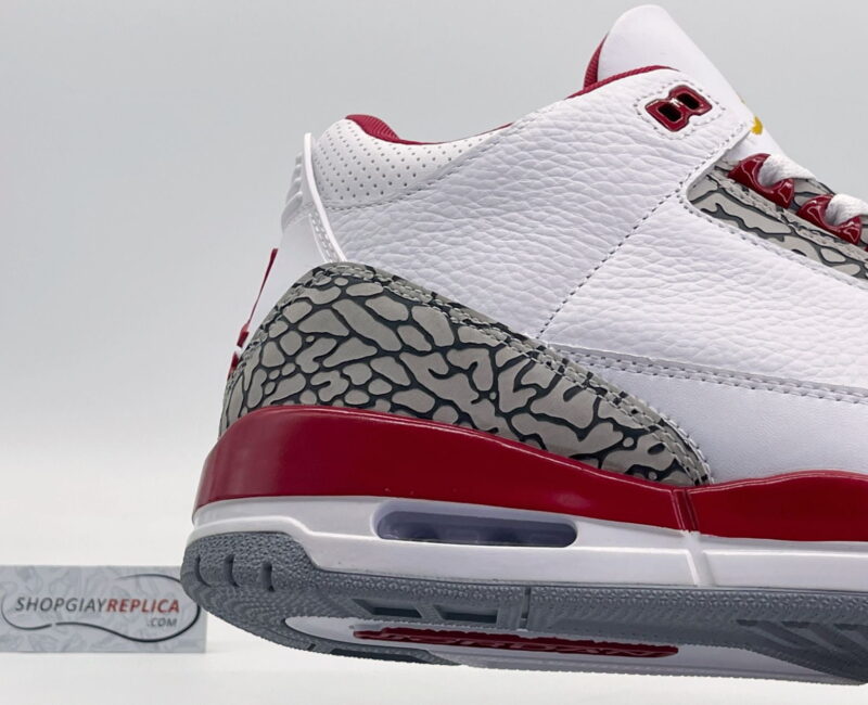 Giày Nike Air Jordan 3 Retro ‘Cardinal Red’ đỏ trắng