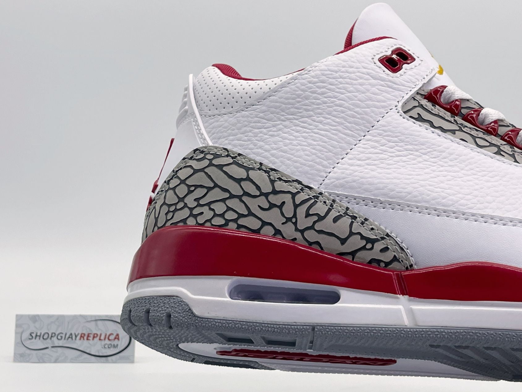 Giày Nike Air Jordan 3 Retro ‘Cardinal Red’ đỏ trắng