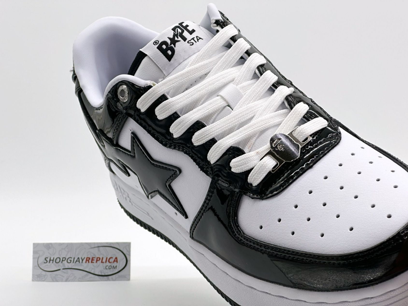 Giày A Bathing Ape Bape Sta Low Black Đen Rep 1:1