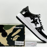 Giày A Bathing Ape Bape Sta Low Black Đen Rep 1:1