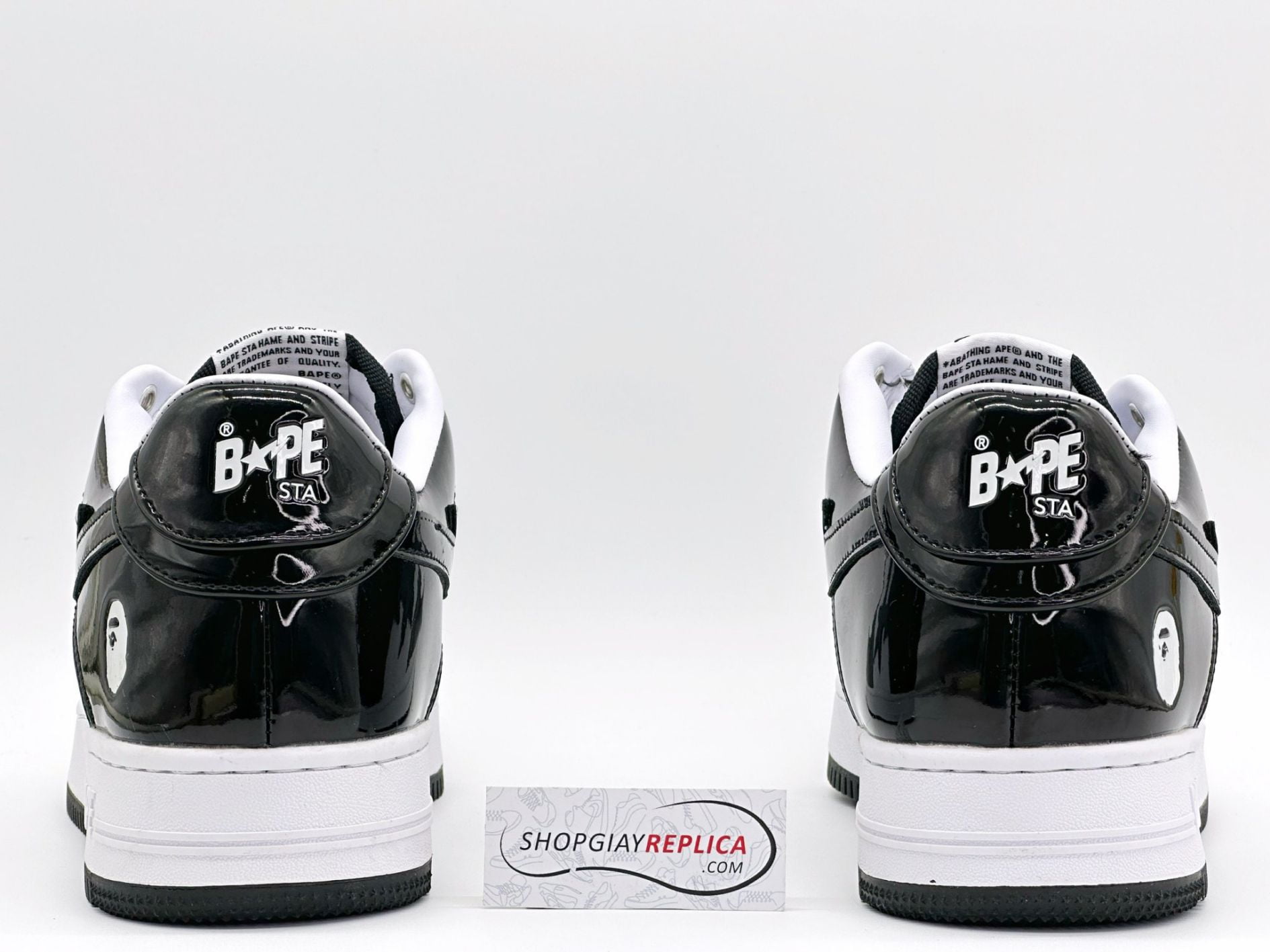 Giày A Bathing Ape Bape Sta Low Black Đen Rep 1:1