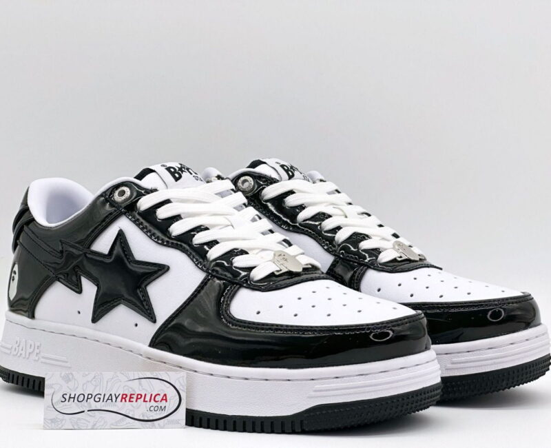 Giày A Bathing Ape Bape Sta Low Black Đen Rep 1:1