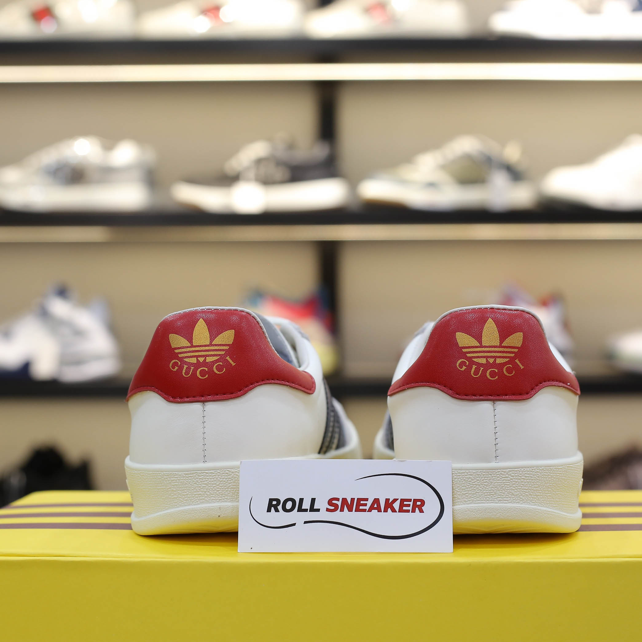 Giày Adidas x Gucci Gazelle White