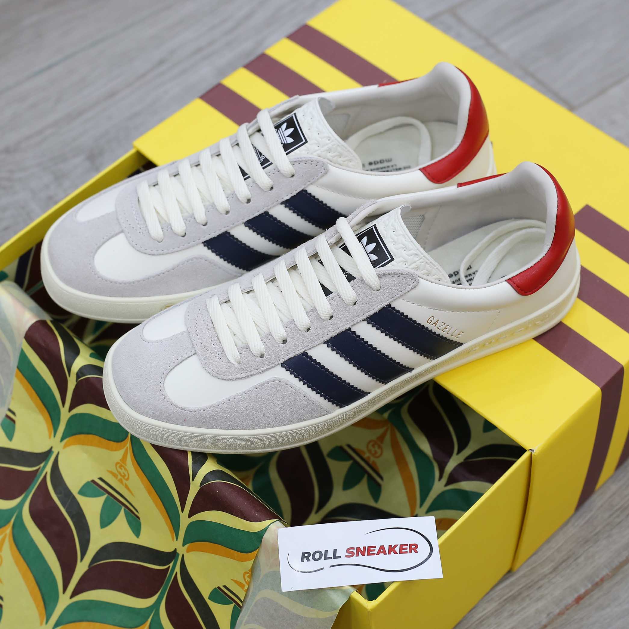 Giày Adidas x Gucci Gazelle White