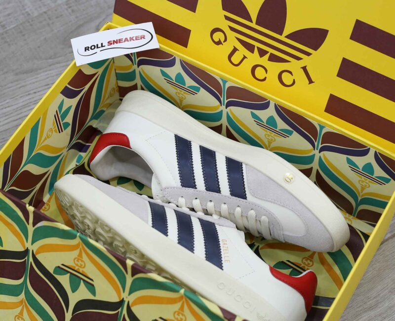 Giày Adidas x Gucci Gazelle White