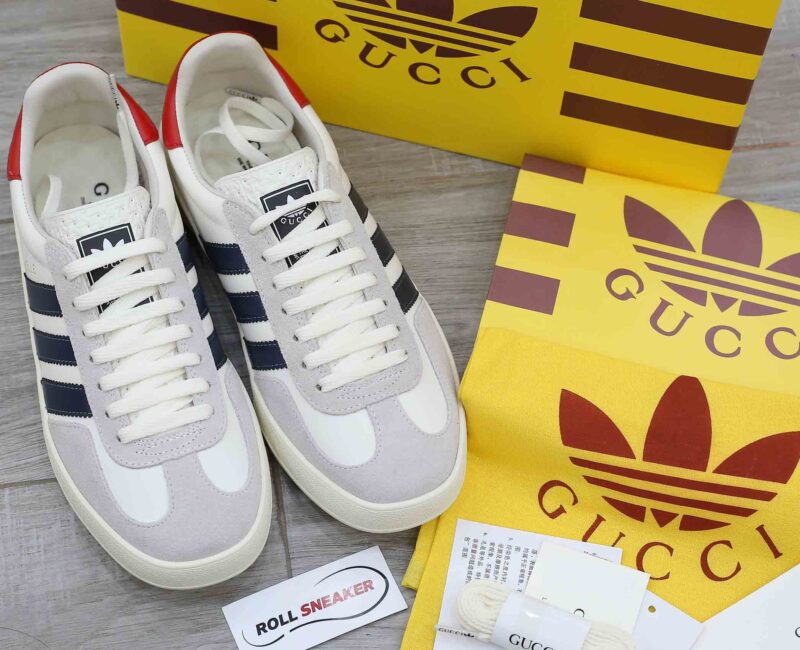 Giày Adidas x Gucci Gazelle White