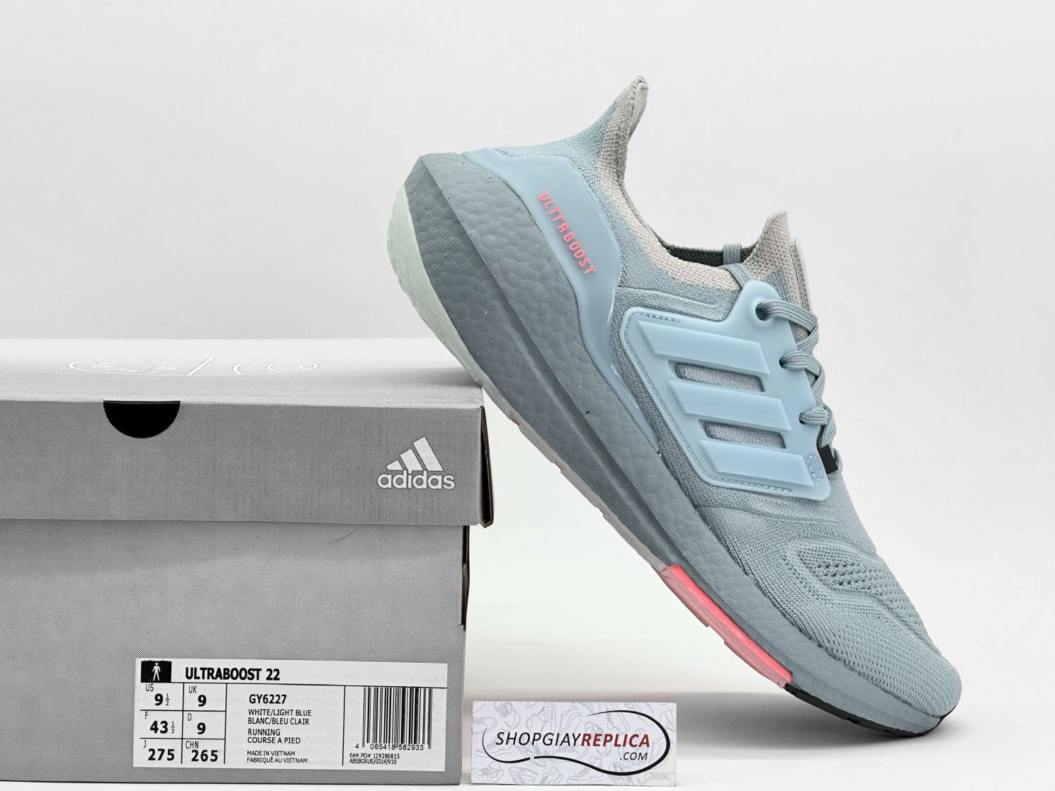 Giày Adidas UltraBoost 22 Magic Grey Turbo Xám Xanh