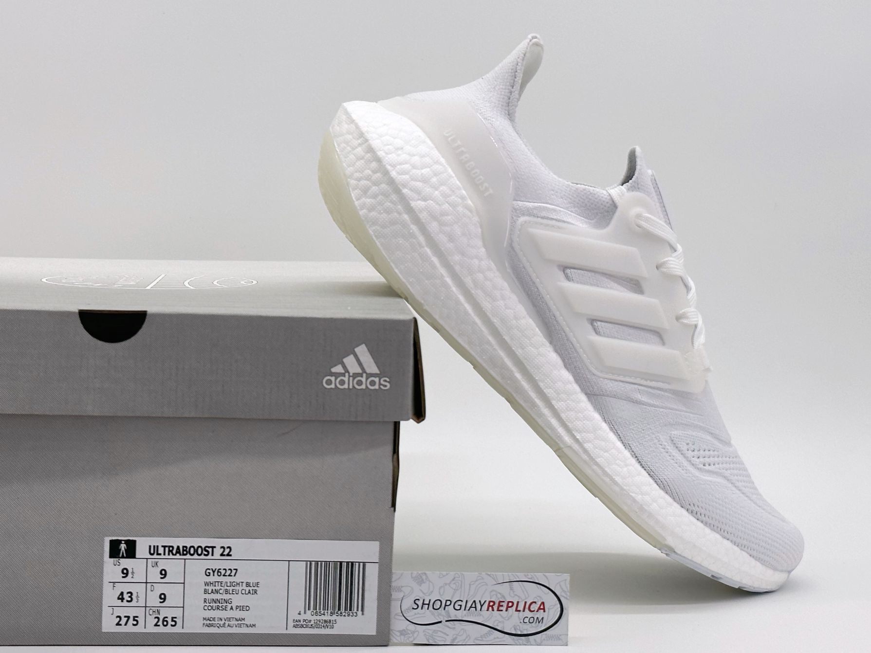 Giày Adidas UltraBoost 22 Triple White Like Auth