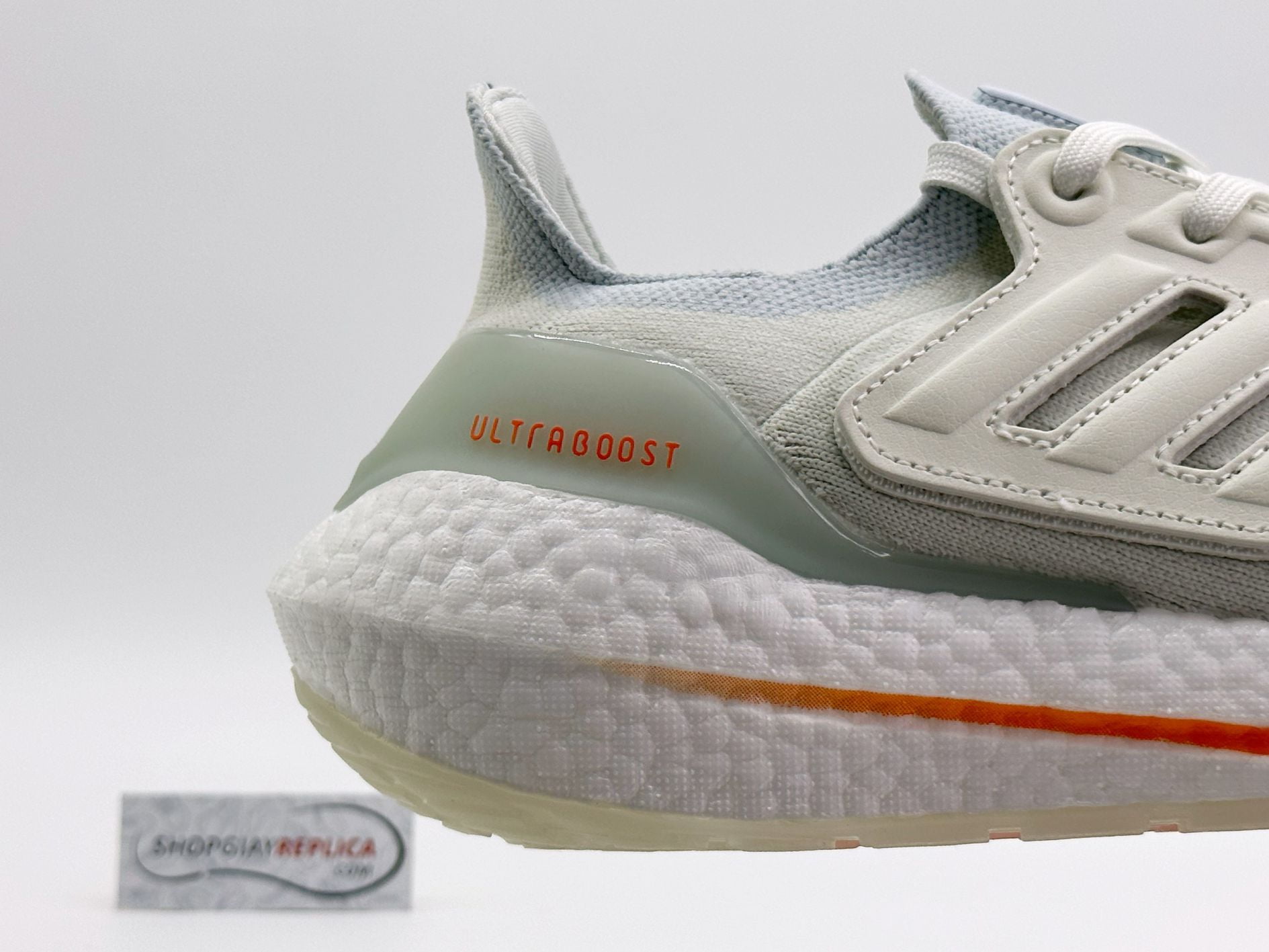 Giày Adidas UltraBoost 22 White Blue Tint Orange Like Auth