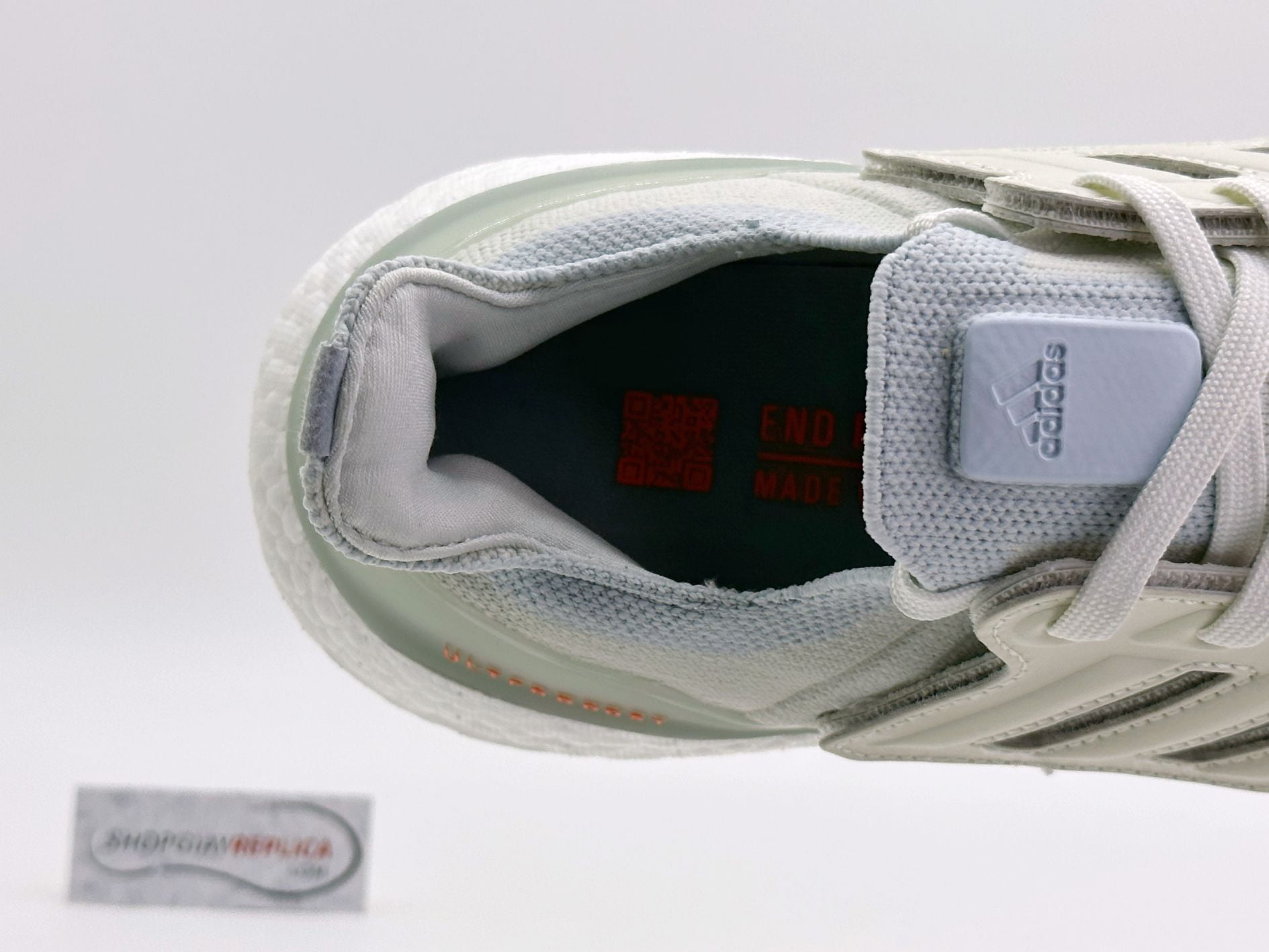 Giày Adidas UltraBoost 22 White Blue Tint Orange Like Auth