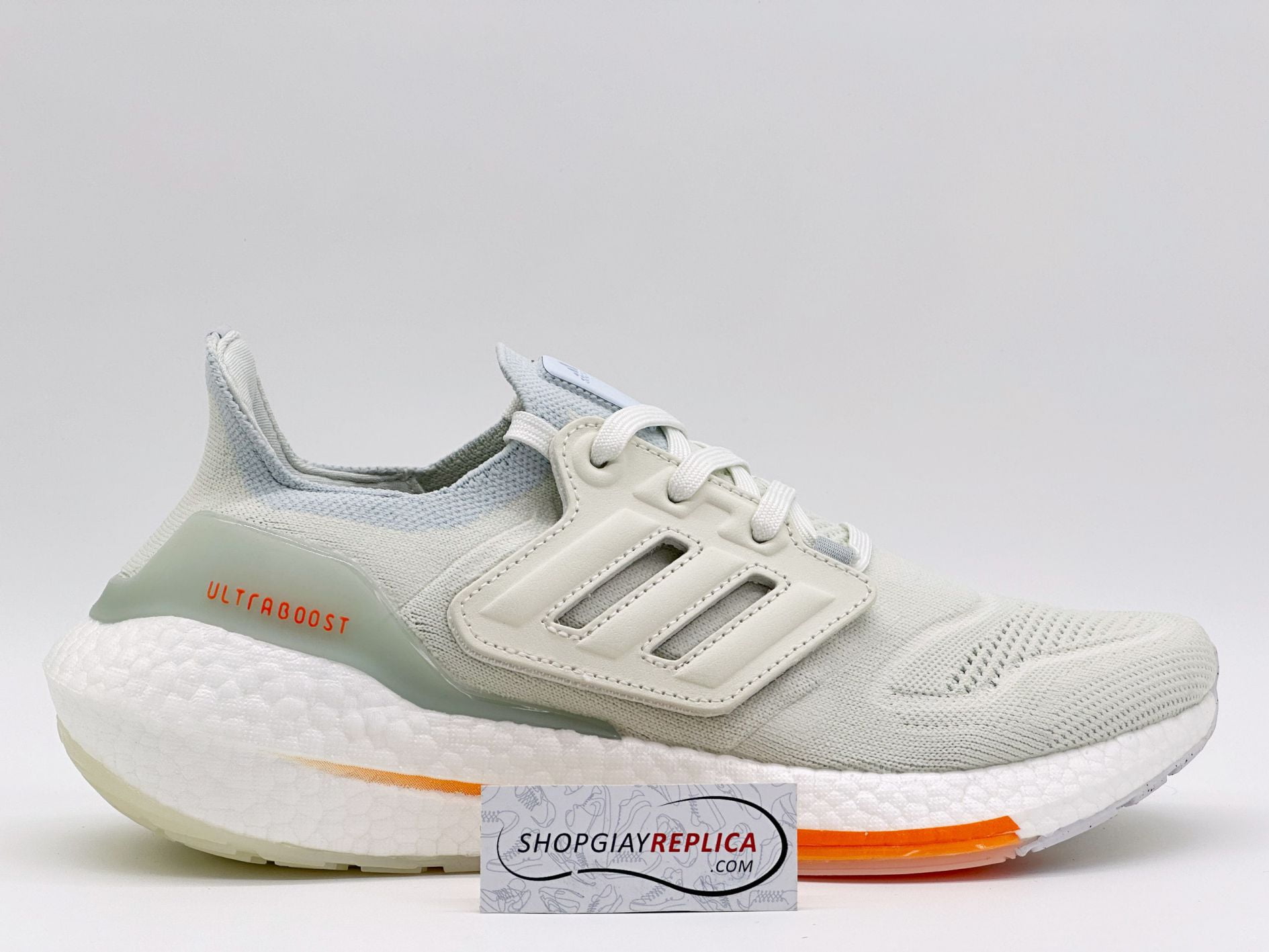 Giày Adidas UltraBoost 22 White Blue Tint Orange Like Auth