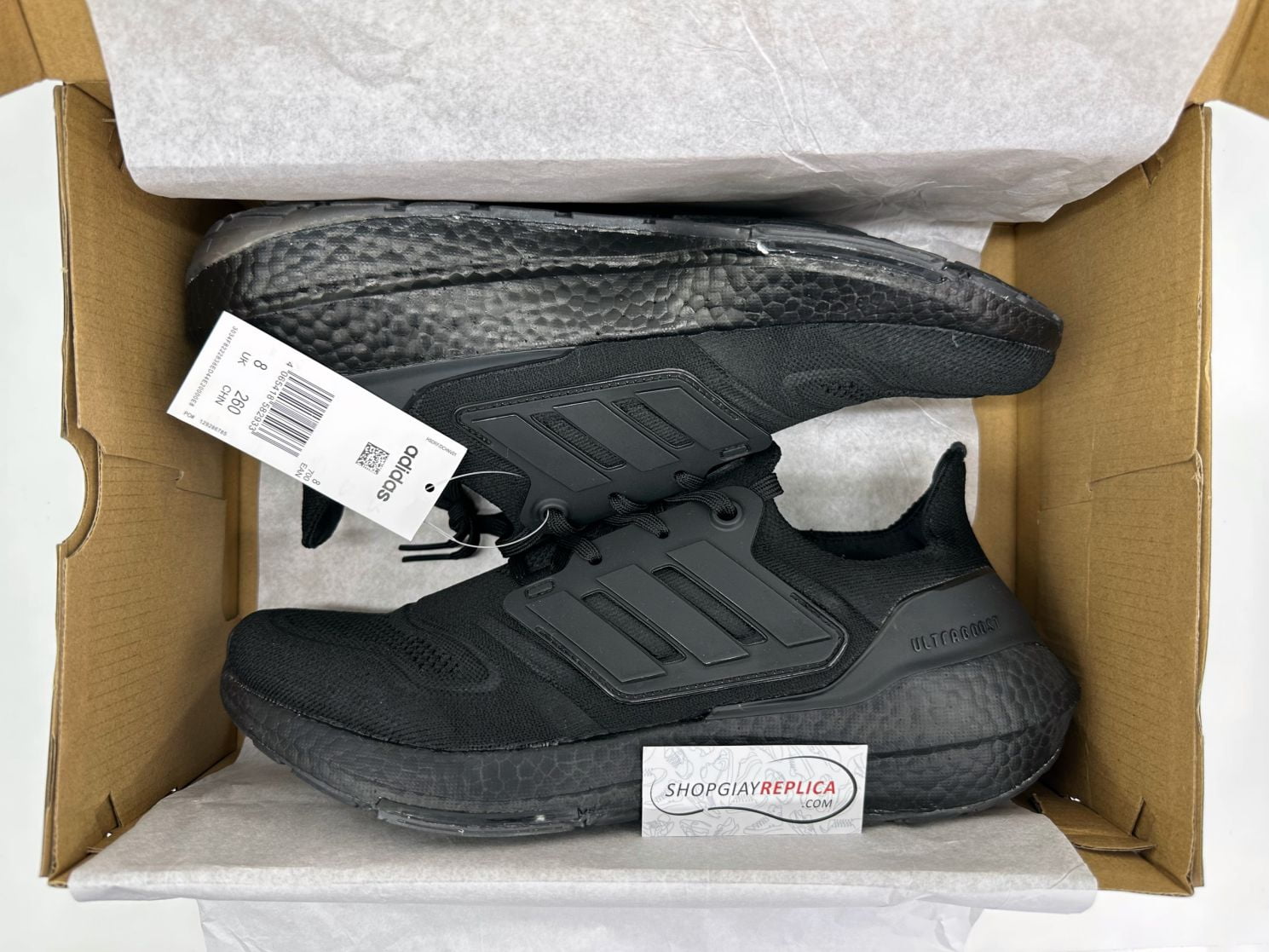 Giày Adidas UltraBoost 22 Triple Black Like Auth