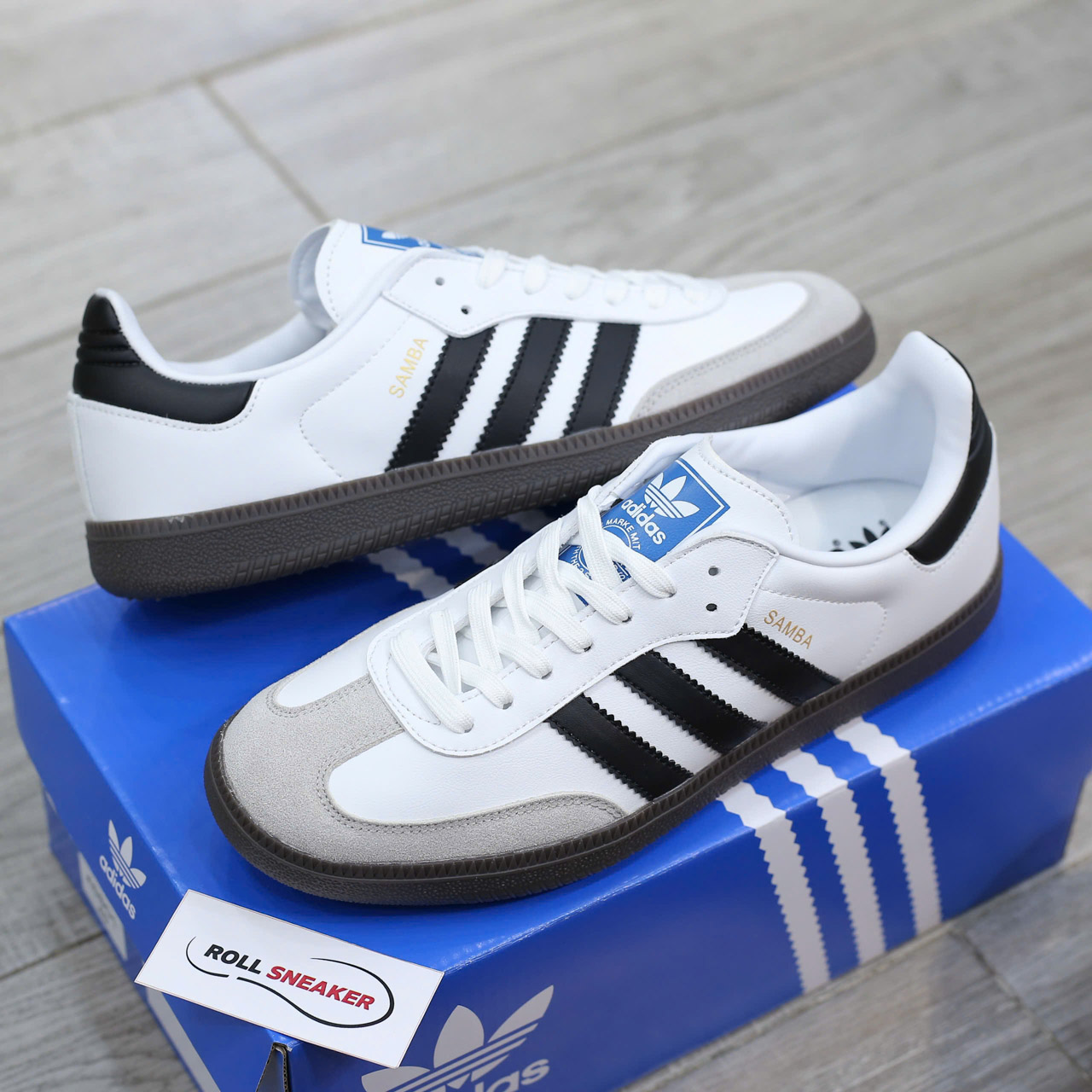 onfeet Adidas Samba OG Cloud White Core Black