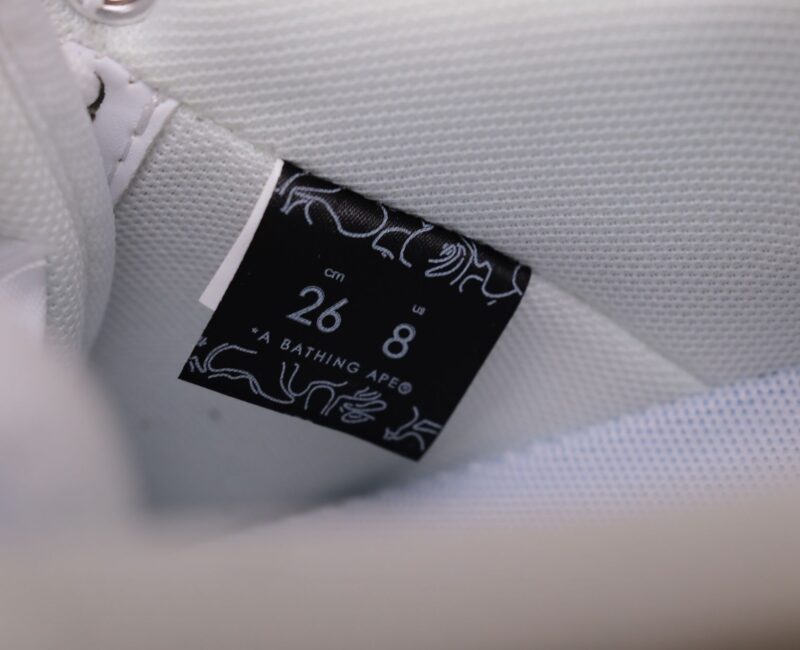 Giày A Bathing Ape Bape Sta X Jjjjound White Grey Like Auth