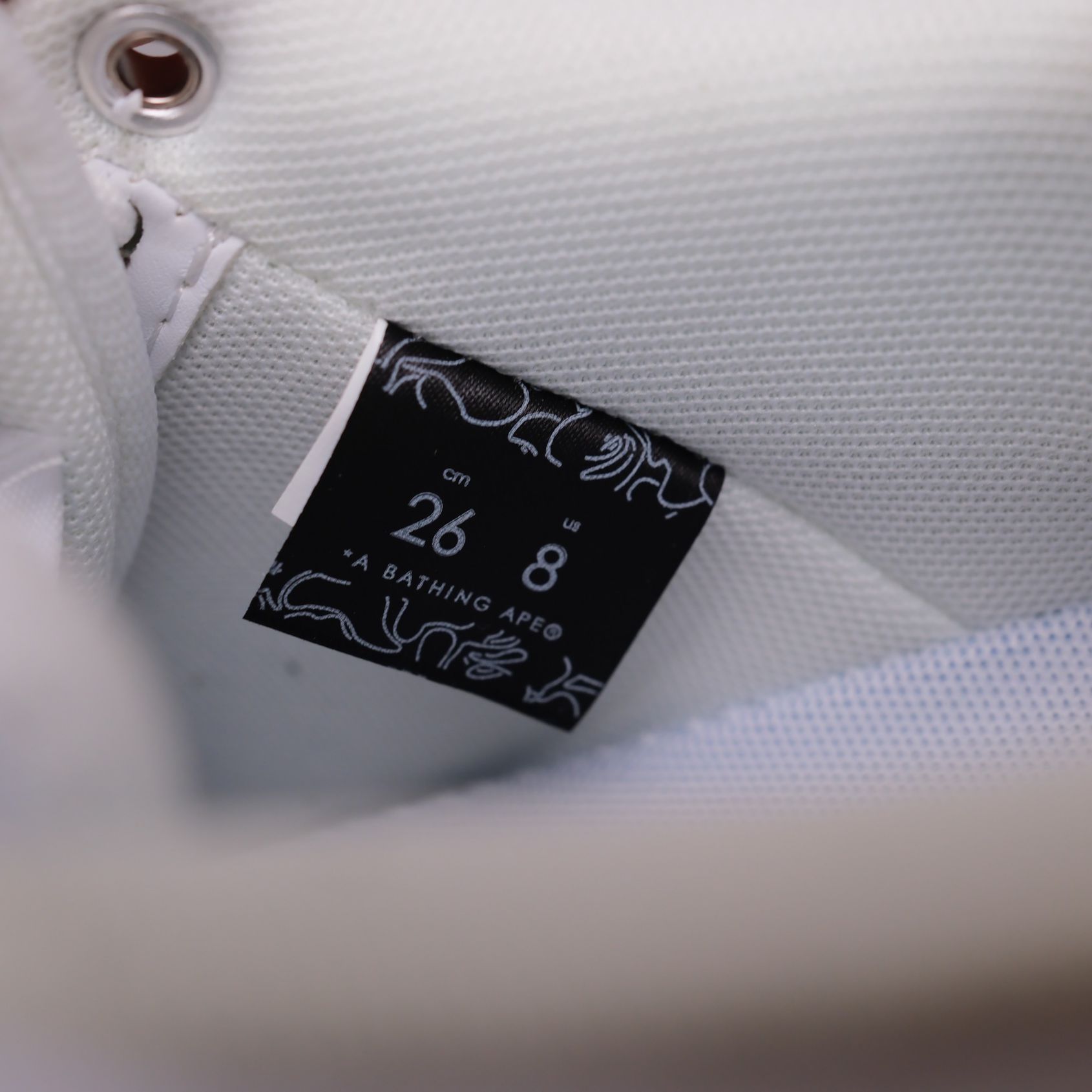 Giày A Bathing Ape Bape Sta X Jjjjound White Grey Like Auth