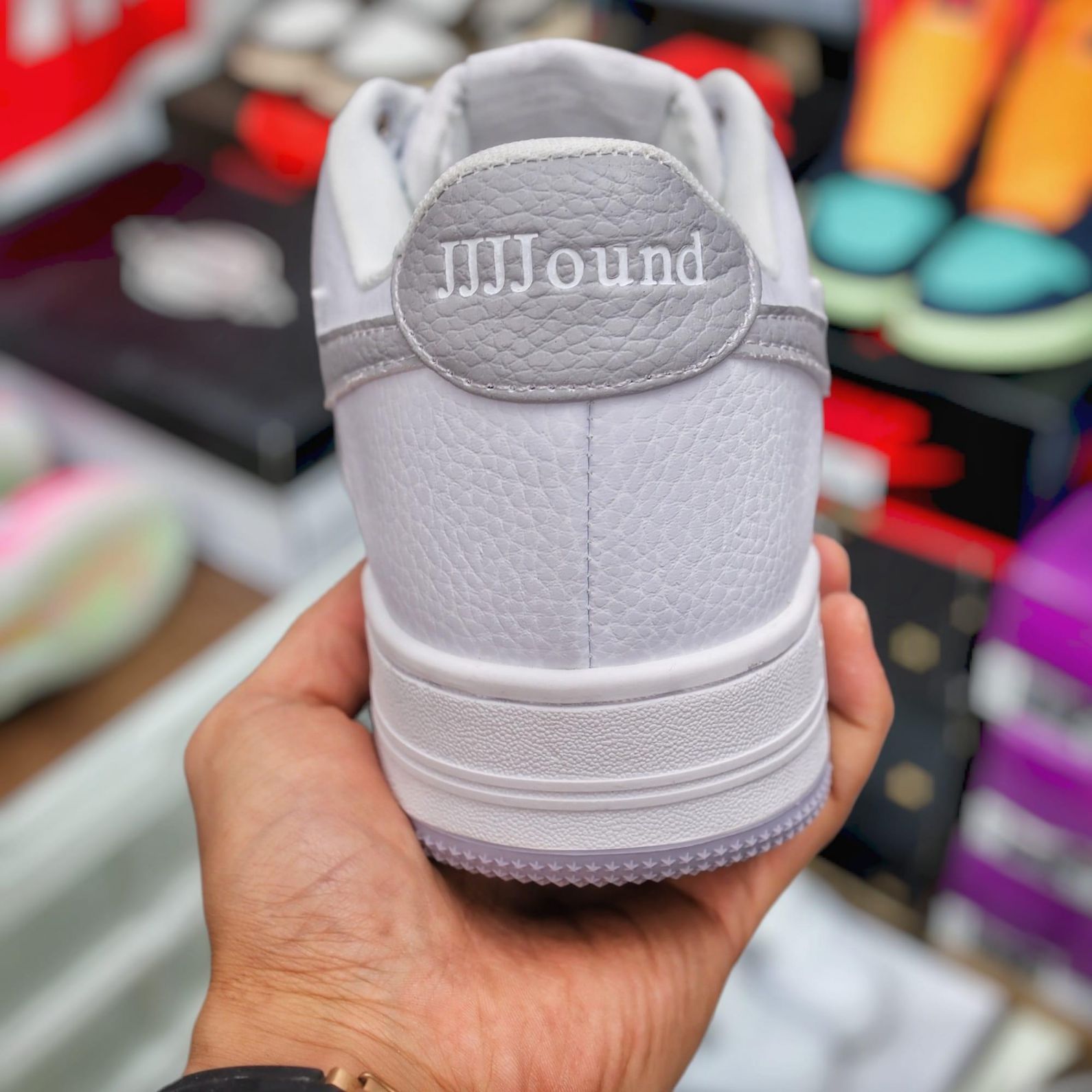 Giày A Bathing Ape Bape Sta X Jjjjound White Grey Like Auth