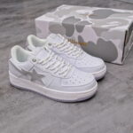 Giày A Bathing Ape Bape Sta X Jjjjound White Grey Like Auth