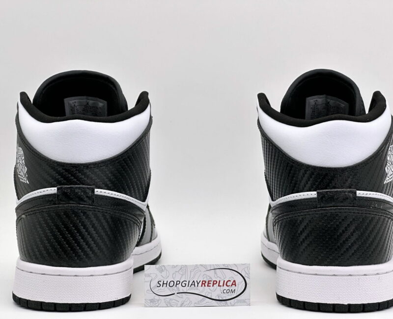 Giày Nike Air Jordan 1 Mid ‘Carbon Fiber’ Like Auth