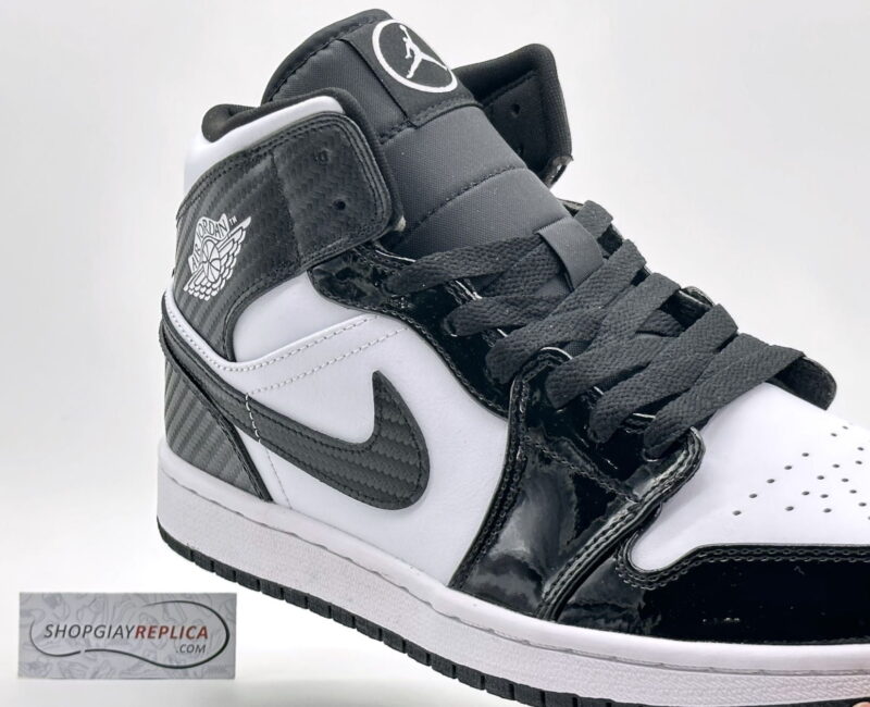 Giày Nike Air Jordan 1 Mid ‘Carbon Fiber’ Like Auth