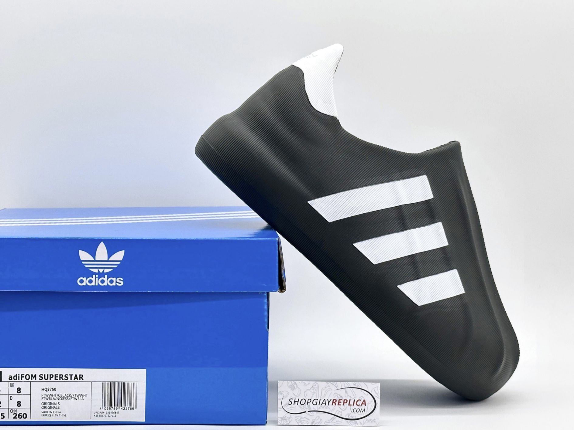 Giày Adidas Adifom Superstar đen trắng 'Black White'