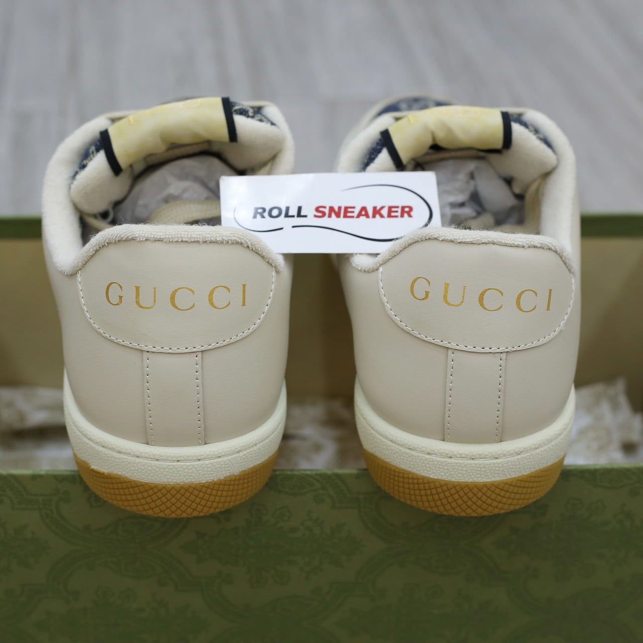 Giày Gucci GG Screener White Blue Like Auth
