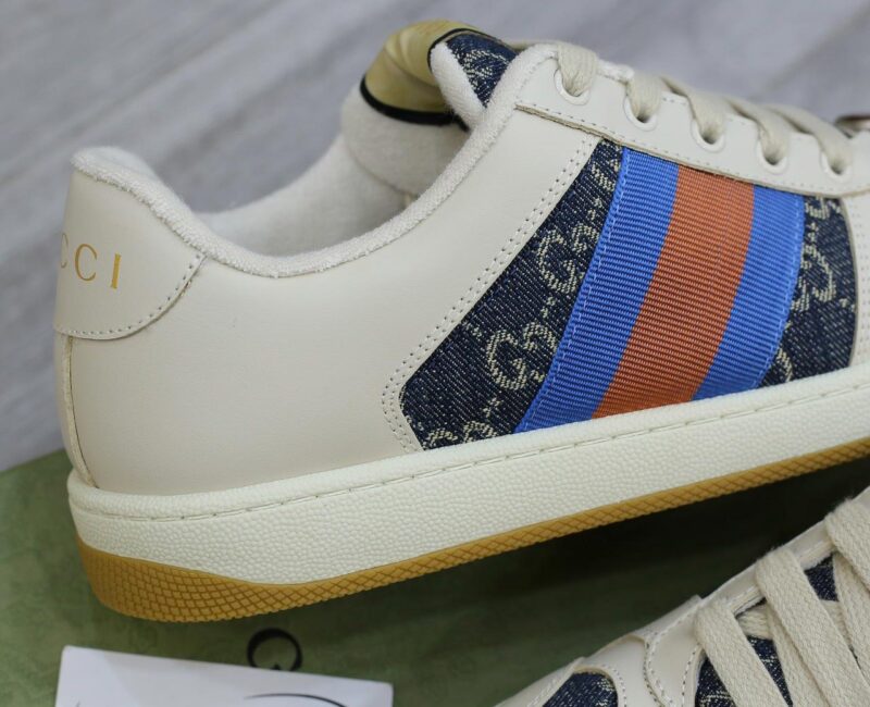 Giày Gucci GG Screener White Blue Like Auth