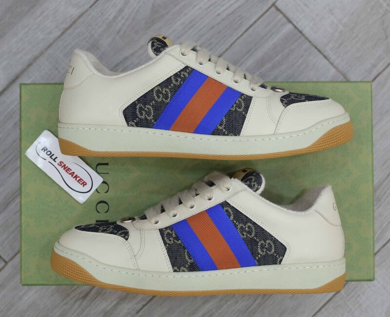 Giày Gucci GG Screener White Blue Best Quality