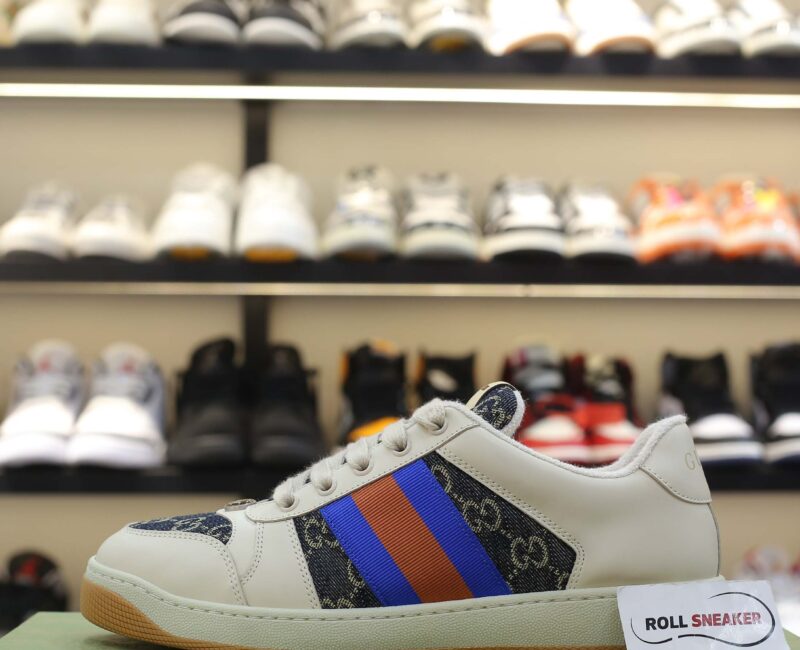 Giày Gucci GG Screener White Blue Best Quality