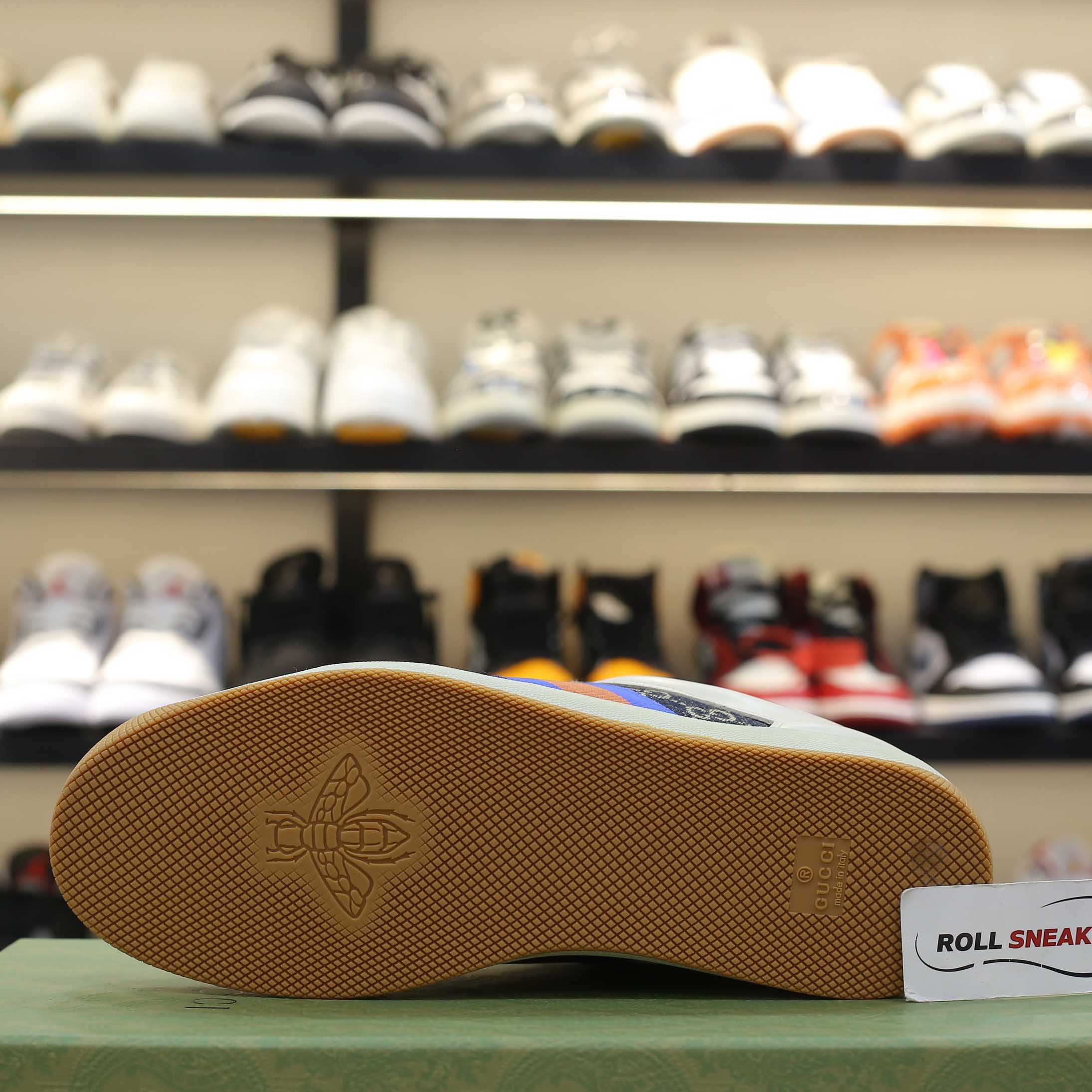 Giày Gucci GG Screener White Blue Best Quality