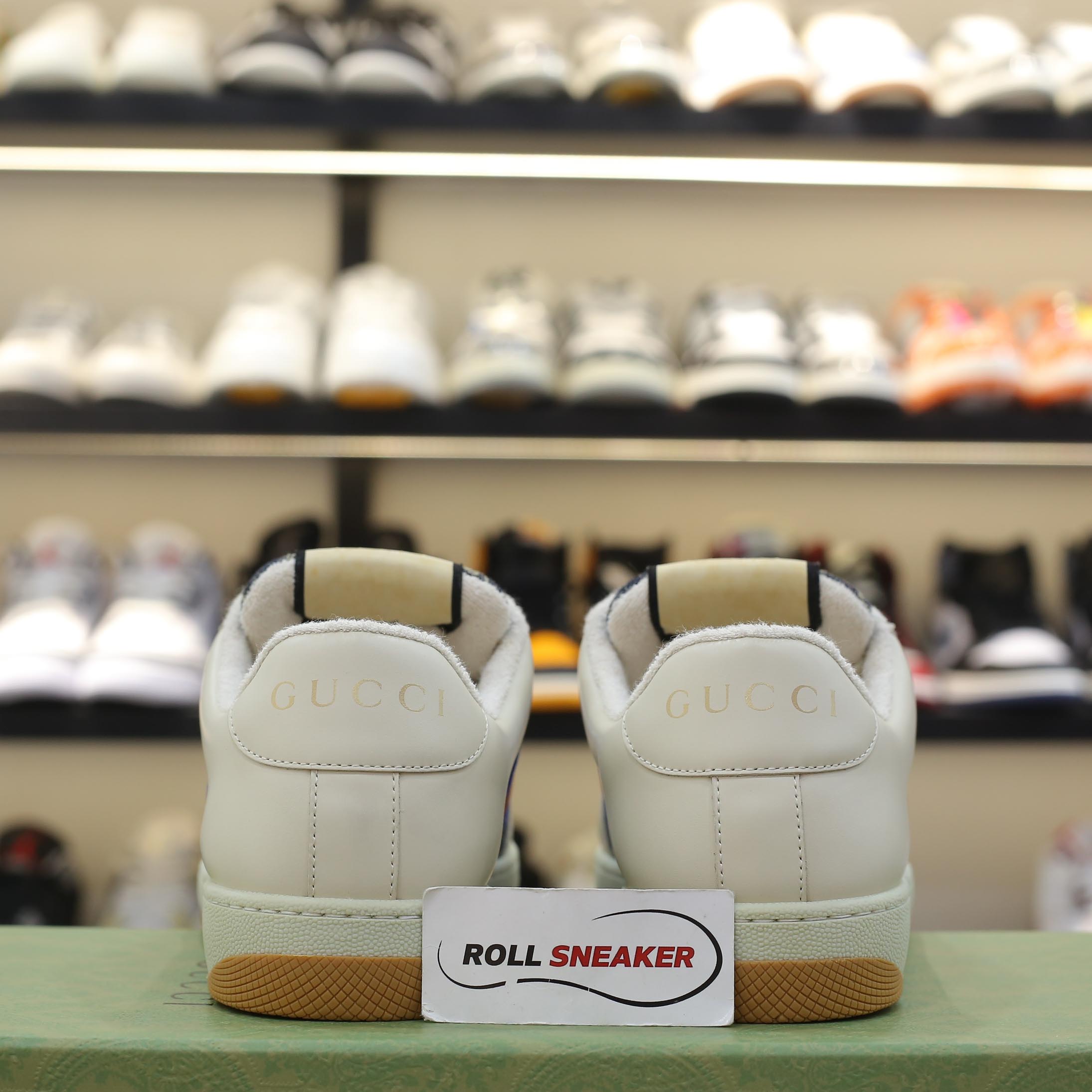 Giày Gucci GG Screener White Blue Best Quality