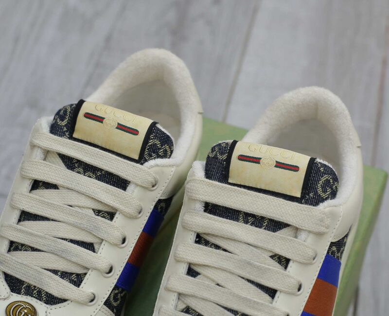 Giày Gucci GG Screener White Blue Best Quality