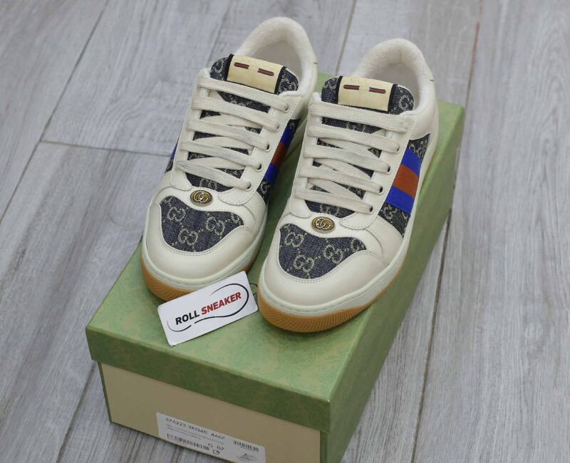 Giày Gucci GG Screener White Blue Best Quality