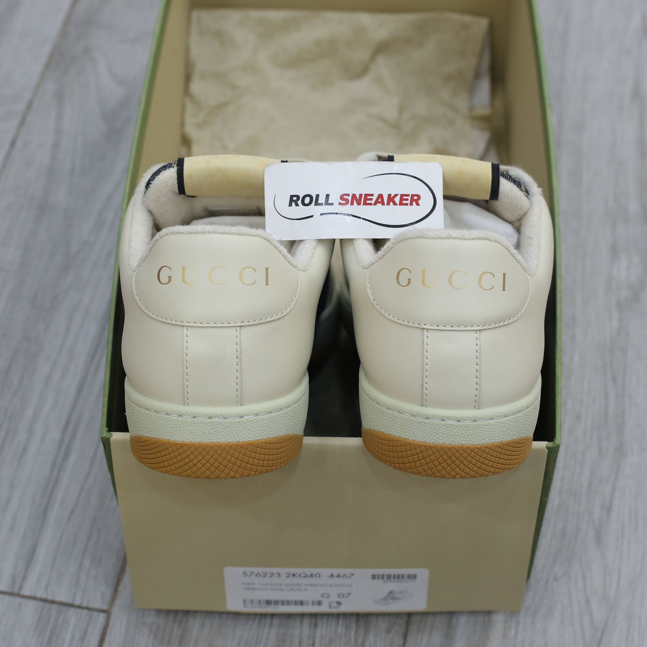 Giày Gucci GG Screener White Blue Best Quality