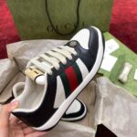 Giày Gucci Screener Black White Leather Like Auth