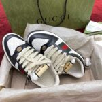 Giày Gucci Screener Black White Leather Like Auth