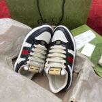 Giày Gucci Screener Black White Leather Like Auth