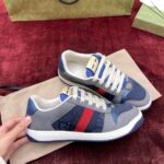 Giày Gucci GG Screener Grey Xám Da Lộn Suede Like Auth