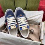 Giày Gucci GG Screener Grey Xám Da Lộn Suede Like Auth