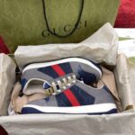 Giày Gucci GG Screener Grey Xám Da Lộn Suede Like Auth