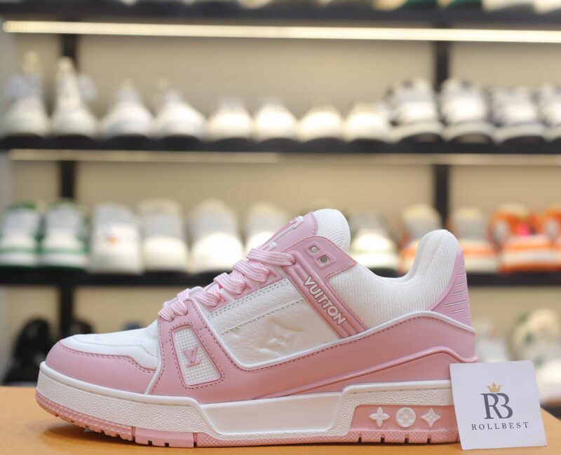 Giày Louis Vuitton Lv Trainer Monogram Pink Best Quality