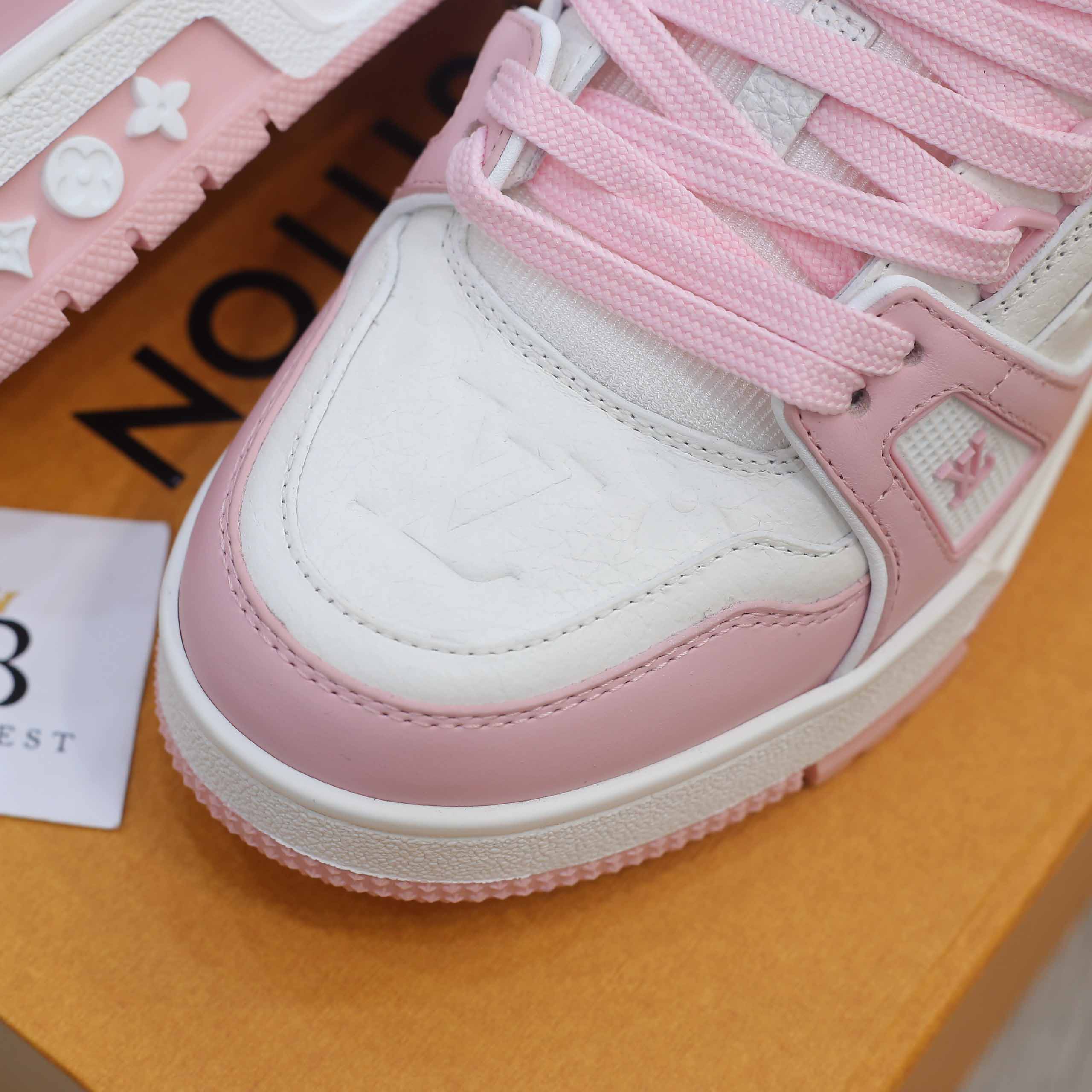 Giày Louis Vuitton Lv Trainer Monogram Pink Best Quality