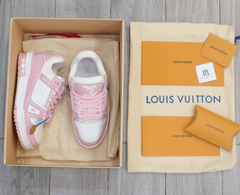 Giày Louis Vuitton Lv Trainer Monogram Pink Best Quality