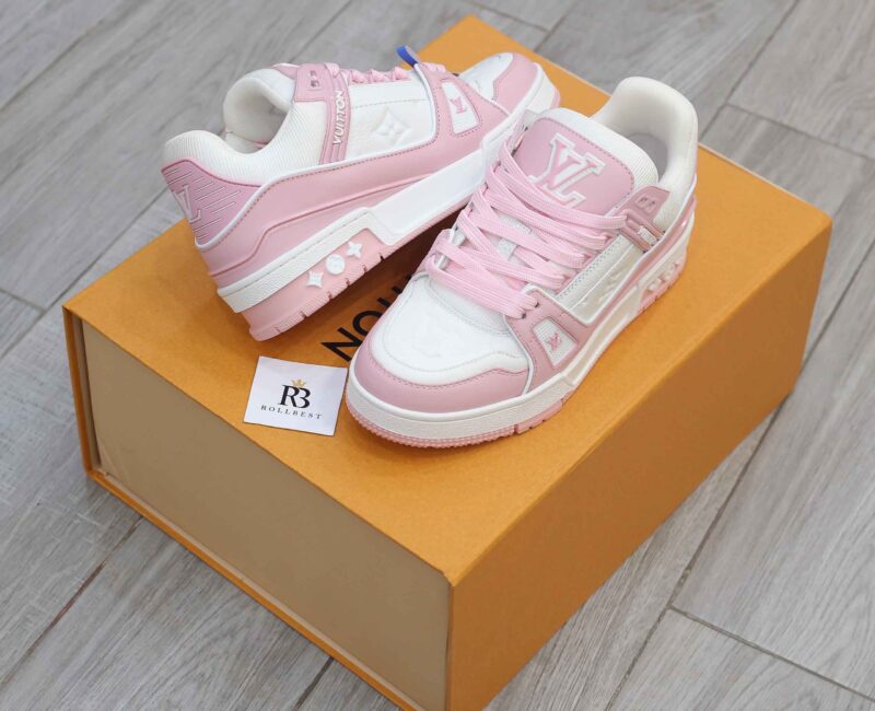 Giày Louis Vuitton Lv Trainer Monogram Pink Best Quality