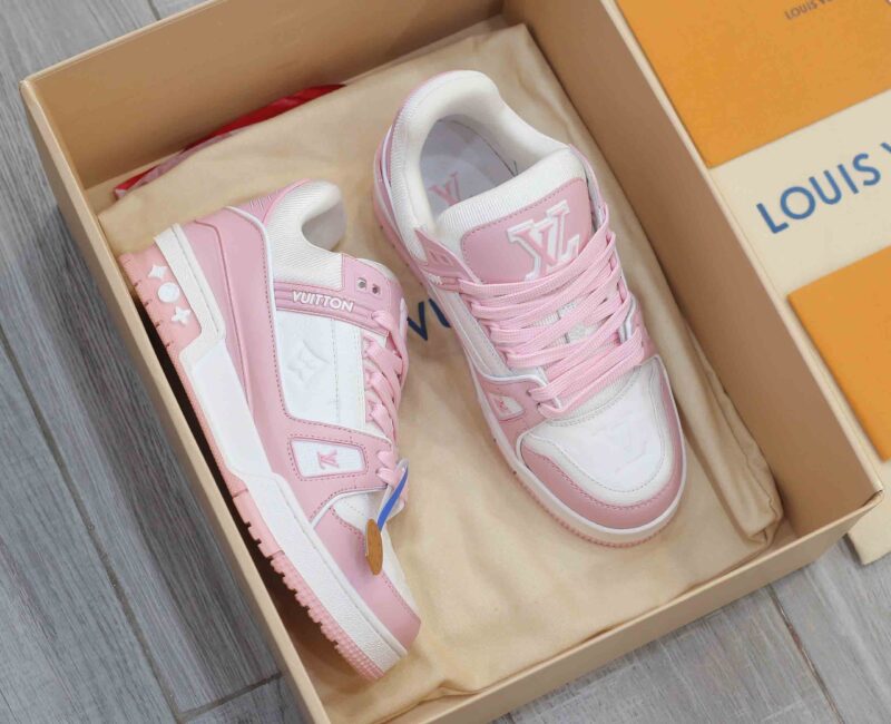 Giày Louis Vuitton Lv Trainer Monogram Pink Best Quality