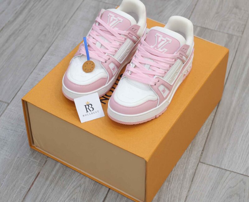 Giày Louis Vuitton Lv Trainer Monogram Pink Best Quality
